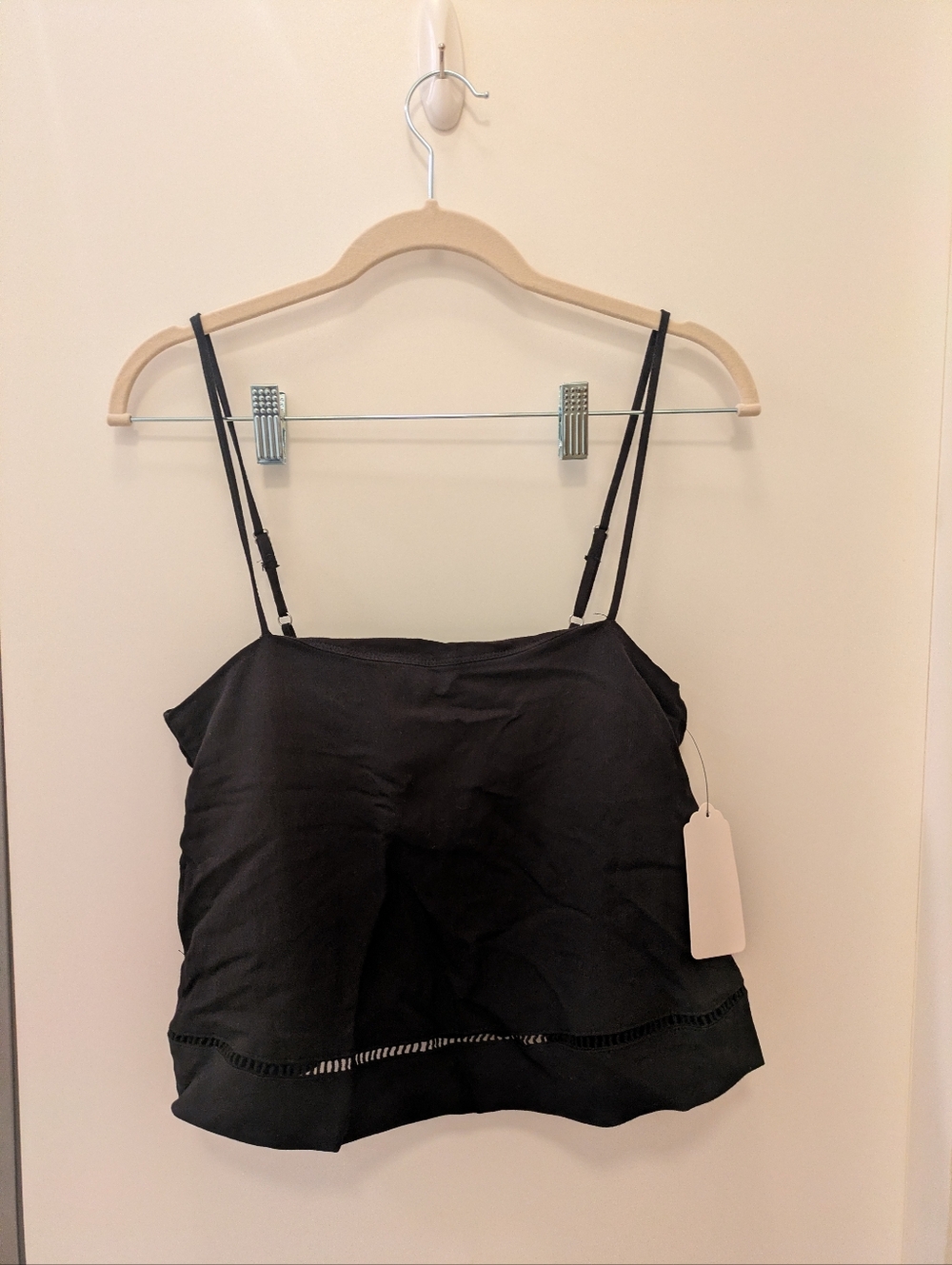 Black Women's Spaghetti Strap Cami Top